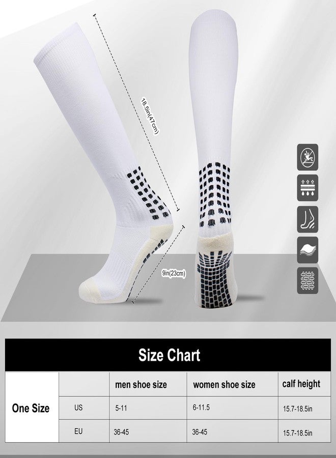 Yufree Mens Knee High Grip Soccer Socks Non Slip Long Socks for Football Basketball Sports - Image 5